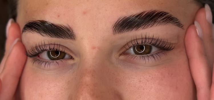 Laminazione ciglia e sopracciglia dopo