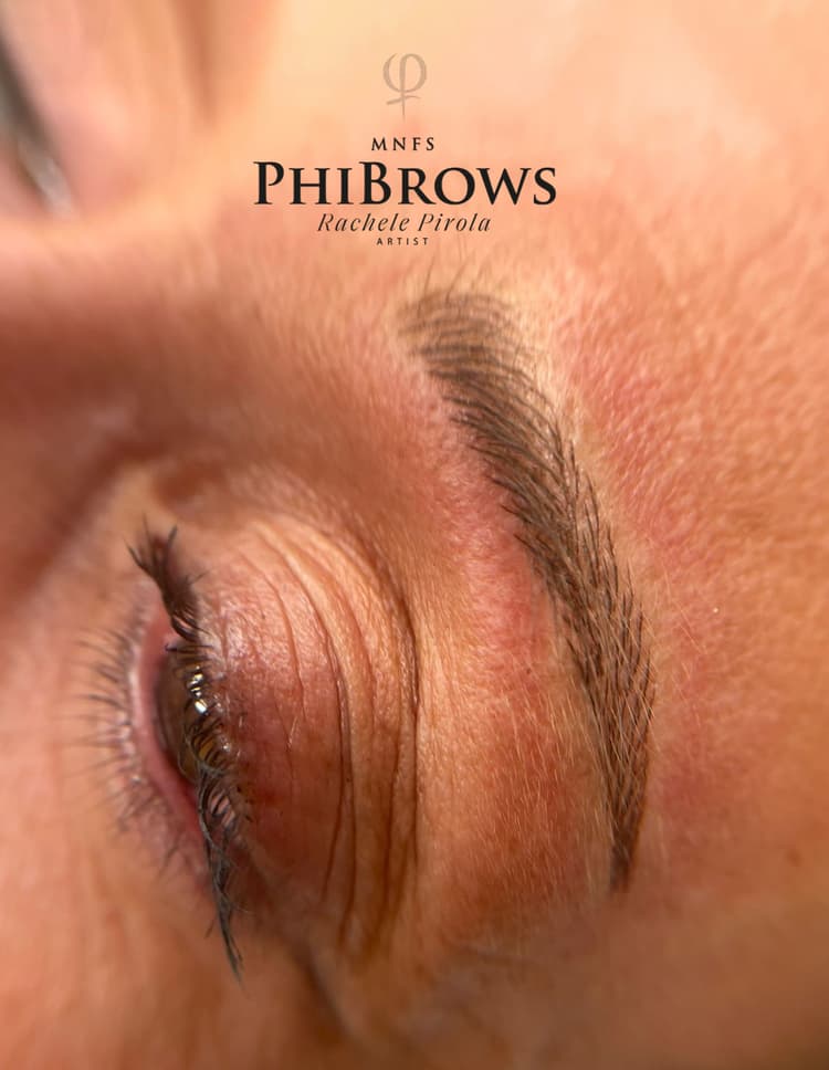 Microblading Phibrows dopo